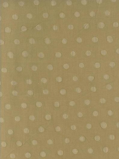 Cotton Embossed: Small Spots on Taupe